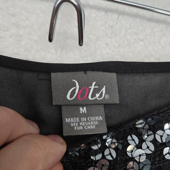 Dots Sheer Sequin Crop Top Womens M Y2k Vintge Rave Festival Shaw - Picture 2 of 9